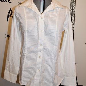 George Tuxedo Style Blouse Large 12/14